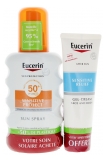 Eucerin Sun Protection Sensitive Protect Spray SPF50+ 200 ml + Relief Gel-Crème Après-Soleil 50 ml Offert