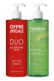 Noreva Actipur Duo Gel Nettoyant 2 X 400 ml