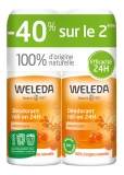 Weleda Duo Déodorant Roll-On 24H Argousier - 2 X 50 ml