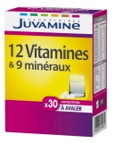 Juvamine 12 Vitamines + 9 Minéraux 30 Comprimés à Avaler