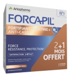 Arkopharma Forcapil Fortifiant Kératine + Programme de 3 Mois
