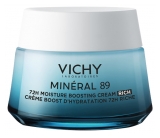 Vichy Minéral 89 Crème Riche Boost d'Hydratation 72H Peaux Sèches 50 ml