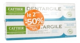 Cattier Lot de 2 Dentargile Menthe 2 x 75 ml -50% Sur le 2Eme