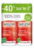 Weleda Duo Déodorant Roll-On 24H Grenade - 2 X 50 ml