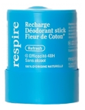 Respire Déodorant Stick Fleur de Coton Sans Alcool Recharge Bio 50 g
