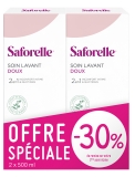 Saforelle Soin Lavant Doux 2 en 1 Lot de 2 X 500 ml