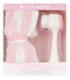 Brushworks Bandeau de Maquillage + Brosse Nettoyante Visage