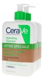 CeraVe Crème Lavante Hydratante Peaux Sèches à Très Sèches Lot de 2 x 473 ml 