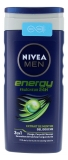 Nivea Men Energy Gel Douche 3en1 Fraicheur 24H à l'Extrait de Menthe 250 ml