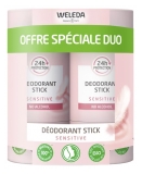 Weleda Déodorant Sensitive Stick Peaux Sensibles Lot de 2 x 50 g