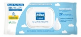 Mixa Bébé Lingettes au Lait de Toilette 80 Unités