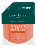 BeauTerra Savon de Marseille Liquide Parfum Fleur d'Oranger Éco-Recharge 900 ml