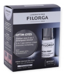 Filorga OPTIM-EYES Crème Contour Des Yeux Défatiguant Intensif 15 ml + SKIN-PREP Mousse Nettoyante Enzymatique Visage & Yeux 30...