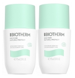 Biotherm Déo Pure Natural Protect Déodorant Soin 24H Bio Roll On Lot 2 x 75 ML