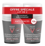 Vichy Homme Anti-Transpirant Contrôle Extrême 72H 2 x 50 ml