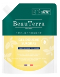 BeauTerra Gel Douche Surgras Fleur Jasmin Éco-Recharge 1 Litre