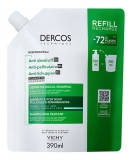 Vichy Dercos Shampoing Antipelliculaire Cheveux Normaux à Gras Éco-Recharge 390 ml