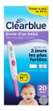 Clearblue Test d'Ovulation Digital 2 Jours es + Fertiles 20 Unités