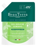 BeauTerra Gel Douche Surgras au Verveine Citron Éco Recharge 1 Litre