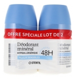 Stentil Déodorant Minéral Peaux Sensibles 48H Roll-On 2 x 50 ml