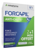 Arkopharma Forcapil Anti-Chute Cheveux et Ongles 2 Mois +1 Mois Offert
