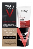 Vichy Homme Structure Force Soin Hydratant Anti-Âge 50 ml + Dercos Energy+ 50 ml Offert 