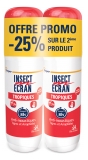 Insect Ecran Anti-Moustiques Spray Répulsif Jusqu'à 8H Peau Spécial Tropiques Lot de 2 x 75 ml