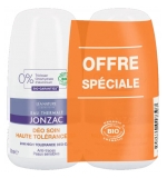 Eau Thermale Jonzac Déo Soin Haute Tolérance 24H Bio Lot 2 x 50 ML