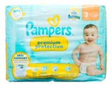 Pampers Premium Protection Skin Comfort T3 30 Couches 6-10 kg