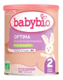 Babybio Optima 2 de 6 à 12 Mois au Lait de Vache Français Bio 400 g