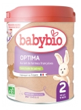 Babybio Optima 2 - Formule Fibres & Bifidus au Lait de Vache Français