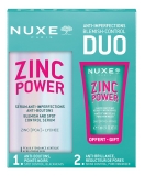 Nuxe Zinc Power Sérum Anti-Imperfections Anti-Boutons 30 ML + Fluide Matifiant Réducteur de Pores 15 ML OFFERT