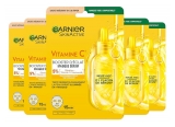 Garnier SkinActive Vitamin C Masque Tissu Sérum Booster Éclat 5 x 28 ML
