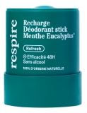 Respire Déodorant Stick Menthe Eucalyptus Recharge Bio 50 Grammes