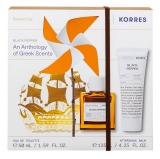 Korres Eau de Toilette Black Pepper Vaporisateur 50 ml + Baume Après Rasage Black Pepper Tube 125 ml