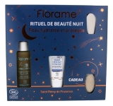 Florame Sérum Protection Éclat 3en1 Hydratation Bio 30 ml + Masque Crème Nuit Hydratant Biologique 30 ml + 1 Spatule...
