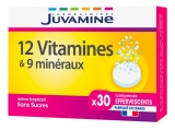 Juvamine 12 Vitamines + 9 Minéraux 30 Comprimés Effervescents