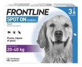 Frontline Spot-On Chien L (20 40 Kg) 3 Unités