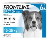 Frontline Spot-On Antiparasitaire Chiens de 10 à 20 kg 4 Pipette
