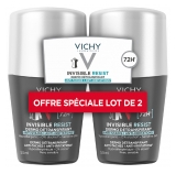 Vichy Homme Déodorant Invisible Resist Dermo-Détranspirant 72H 2 x 50 ml
