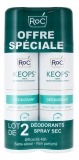 Roc Keops Déodorant Spray Sec Lot de 2 X 150 ml
