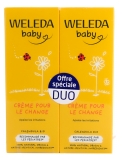 Weleda Baby Crème pour le Change Apaise les irritations Calendula Lot de 2 x 75 ml