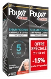 Pouxit Flash Anti-Poux et Lentes Shampoing Traitement 5 Minutes 2 x 100 ml Offre Spéciale