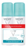 Vichy Déodorant Anti-Transpirant Anti-Traces 48H Lot de 2 x 125 ml