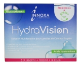Laboratoire Innoxa Solution Lentilles Pack Éco 3 x 360 ml + 100 ml