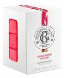 Roger & Gallet Gingembre Rouge Coffret 3 Savons Bienfaisants de 100 g