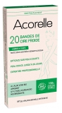 Acorelle Bandes de Cire Froide Jambes & Corps Bio x 20 Unités