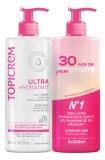 Topicrem Lait Corps Duo Ultra Hydratant 2*500 ml Peaux Sèches et Sensibles