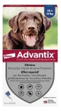 Advantix Grand Chien – Anti-Puces et Anti-Tiques – 25-40Kg – 4 Pipettes