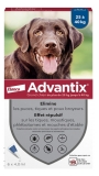 Advantix Grand Chien – Anti-Puces et Anti-Tiques – 25-40Kg – 6 Pipettes